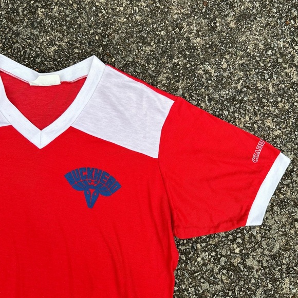 Red and White Graphic T-Shirt - Picture 1 of 8